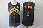 Raptors 7 Kyle Lowry Black City Edition Nike Swingman Jersey,baseball caps,new era cap wholesale,wholesale hats